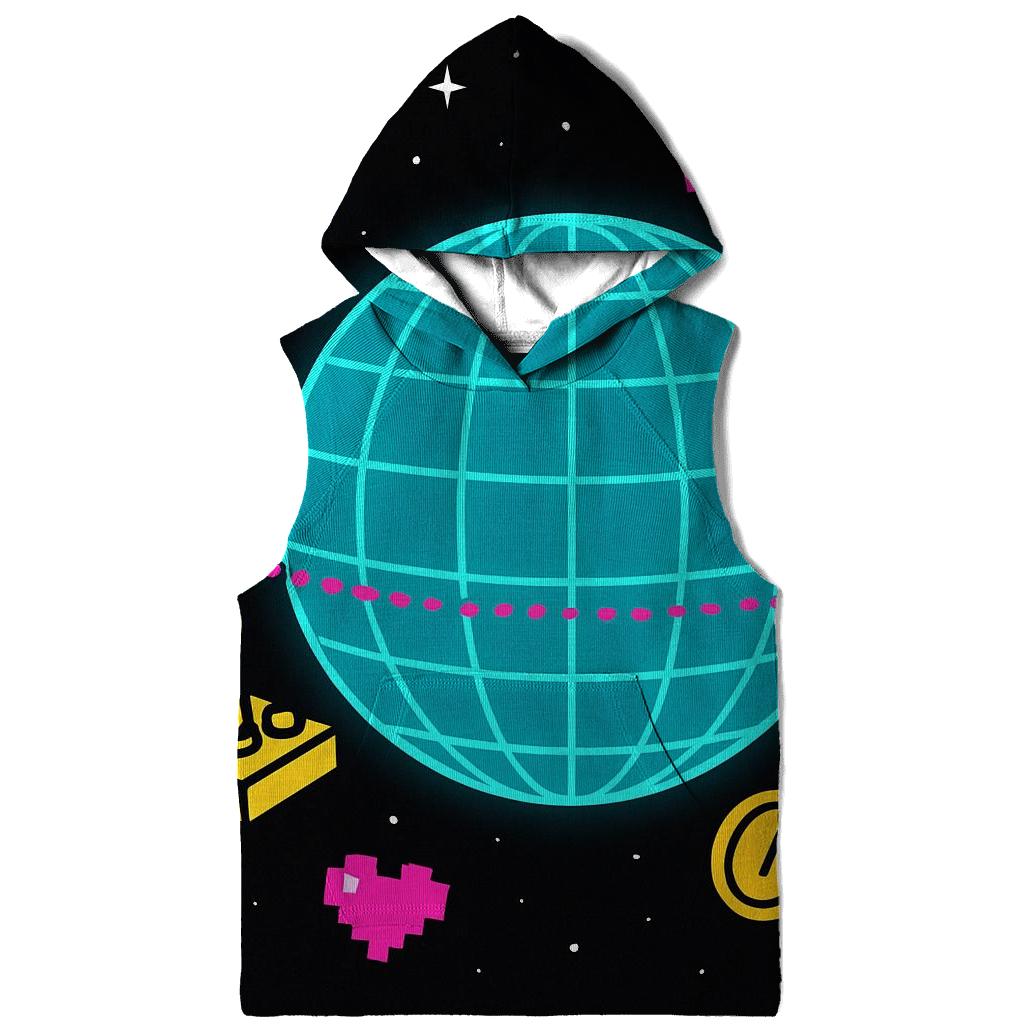 Arcade Grid Planet heavyweight hoodies