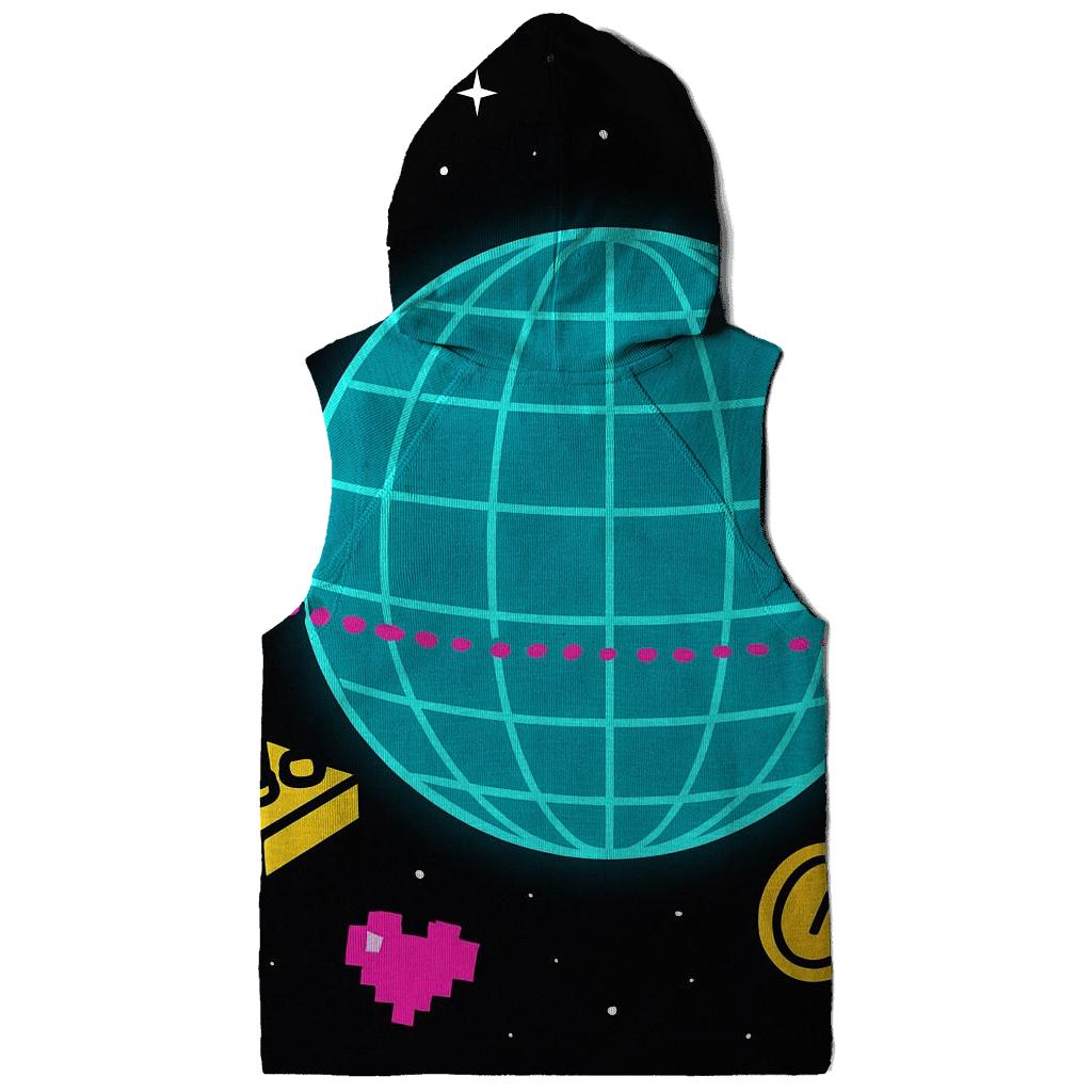 Arcade Grid Planet heavyweight hoodies