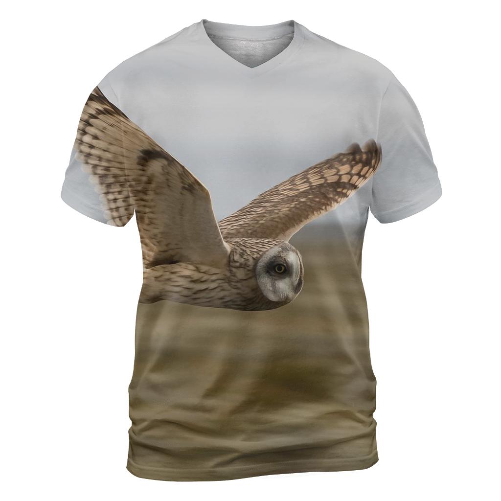 Tundra Glide Short Eared Owl custom all-over print shirts