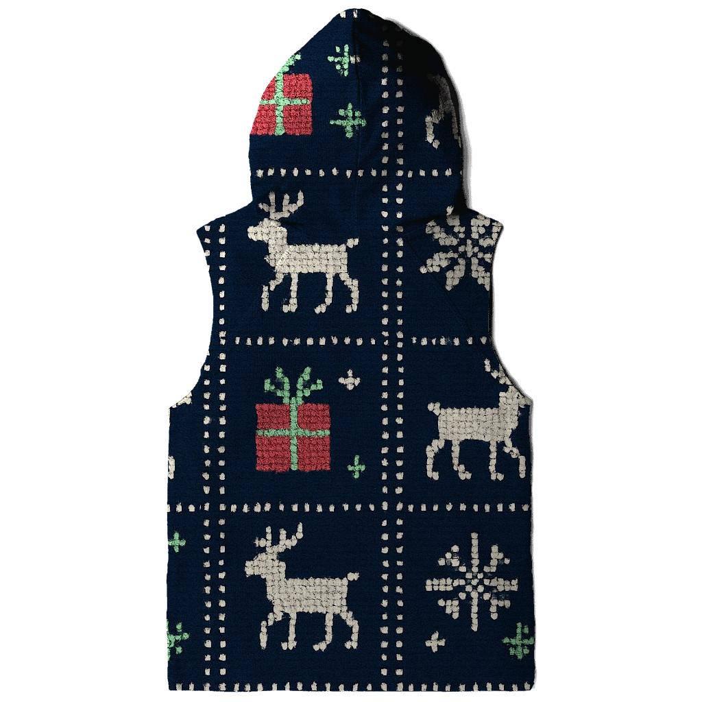 Cosmic Reindeer March Grid Design heavyweight hoodies