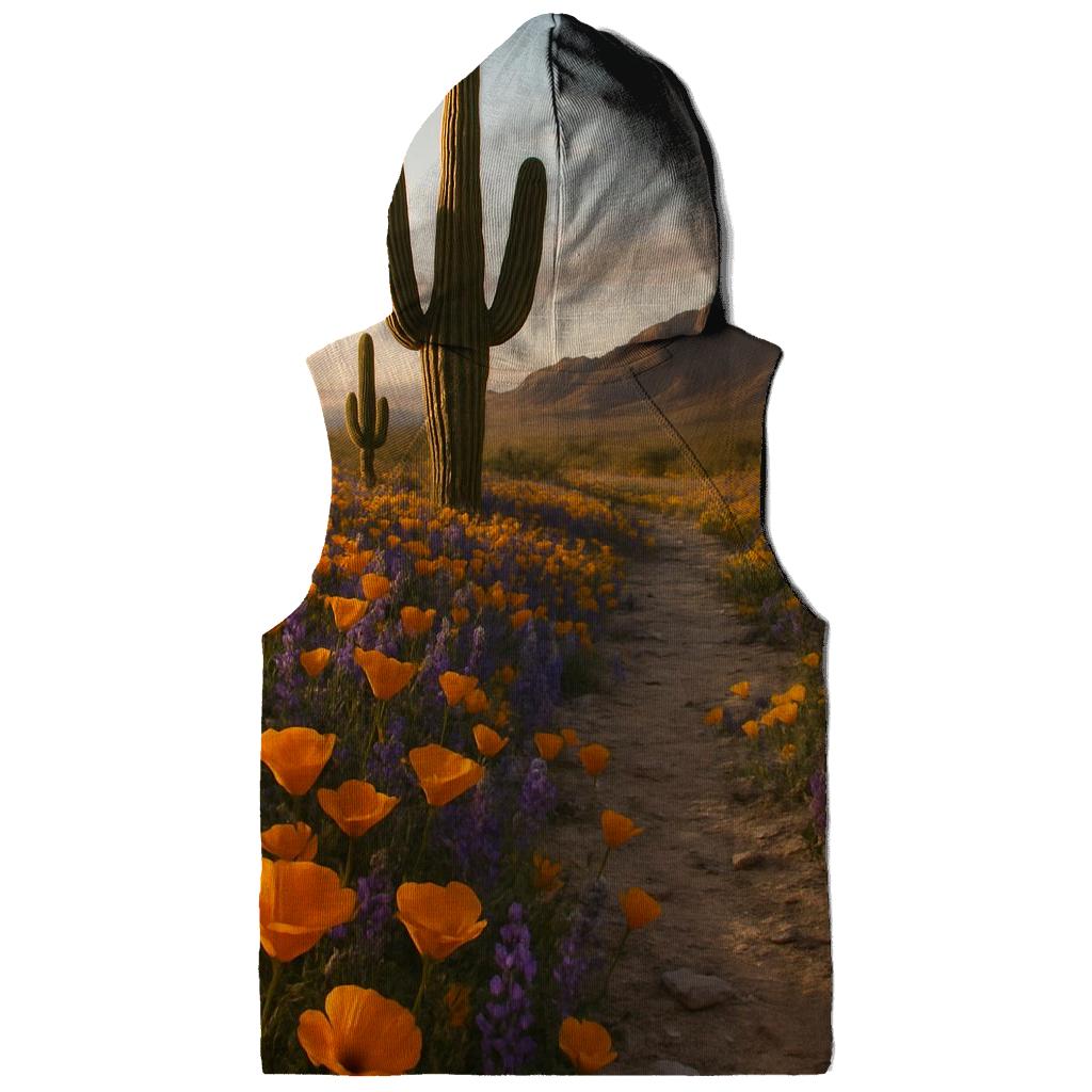 Desert Bloom Saguaro And Wildflowers pullover hoodies