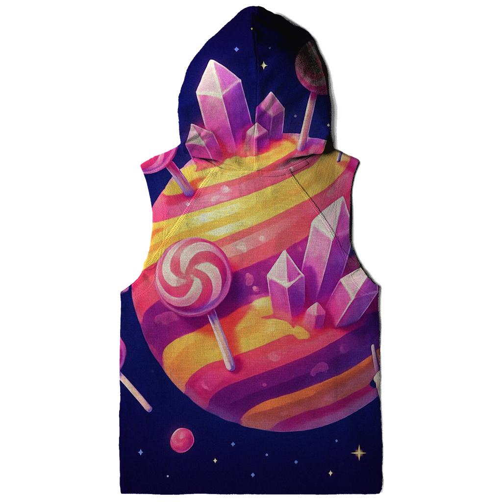 Playful Cosmic Candy Planet lightweight hoodies