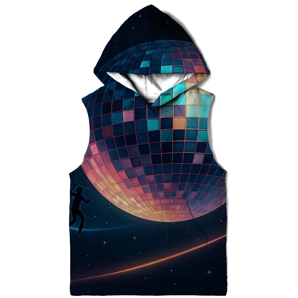 Holographic Disco Planet heavyweight hoodies