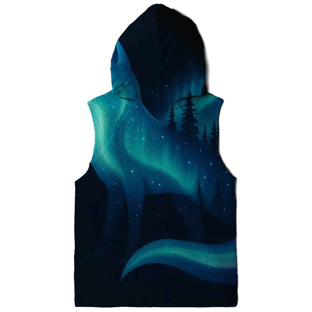 Aurora Fox Double Exposure heavyweight hoodies