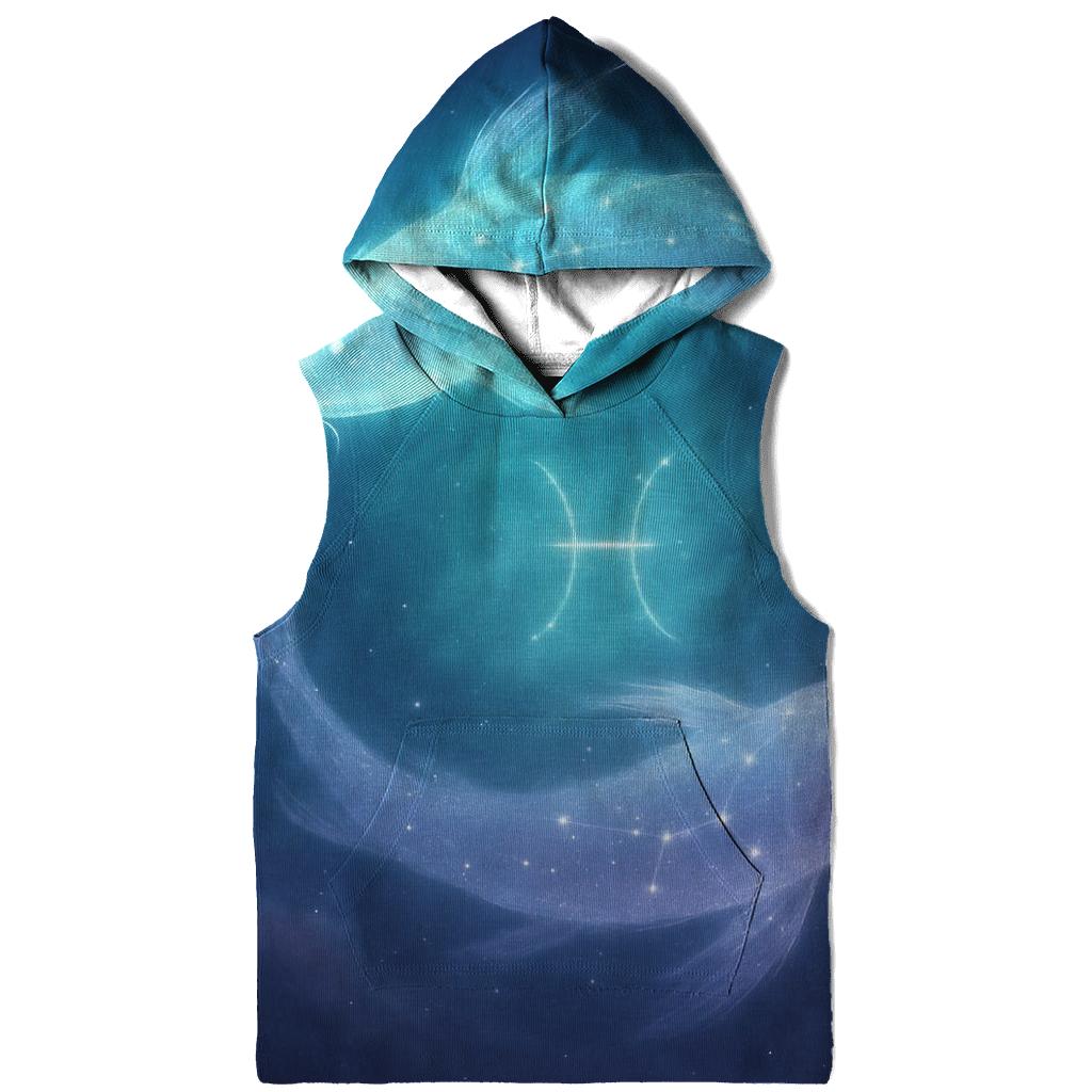 Pisces Dream Current Cosmic Fishes lightweight hoodies