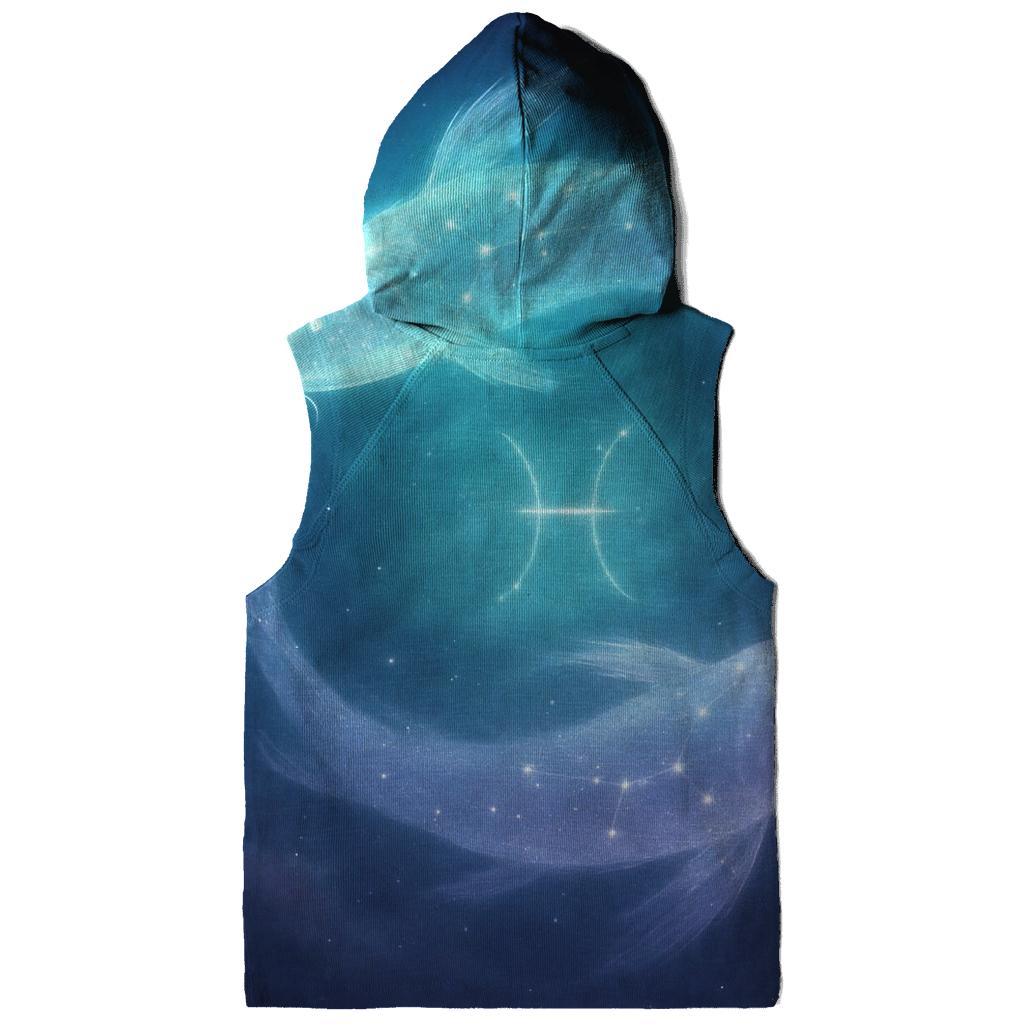 Pisces Dream Current Cosmic Fishes lightweight hoodies