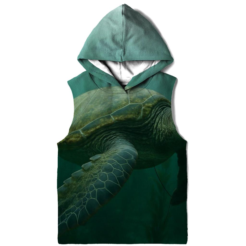 Kelp Forest Patrol Green Sea Turtle heavyweight hoodies