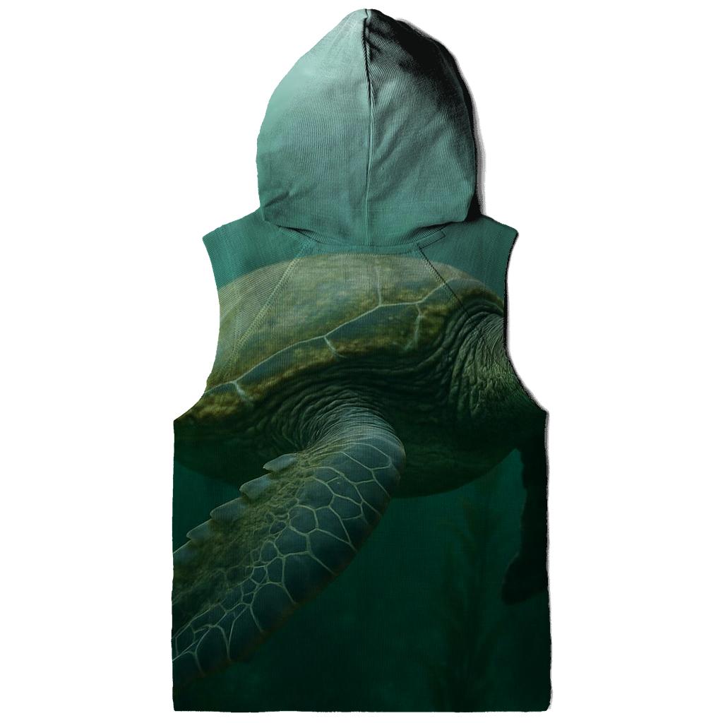 Kelp Forest Patrol Green Sea Turtle heavyweight hoodies