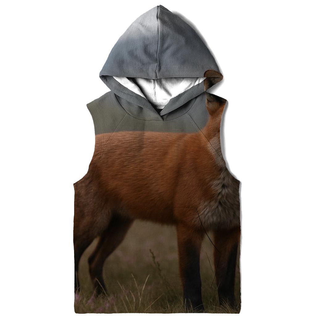Moorland Standoff Red Fox In Heather custom hoodies
