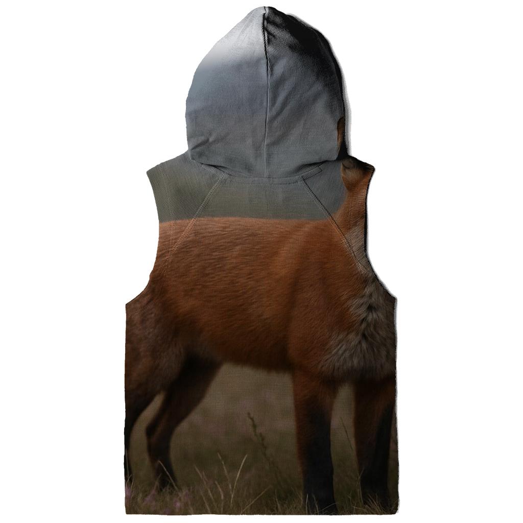Moorland Standoff Red Fox In Heather custom hoodies