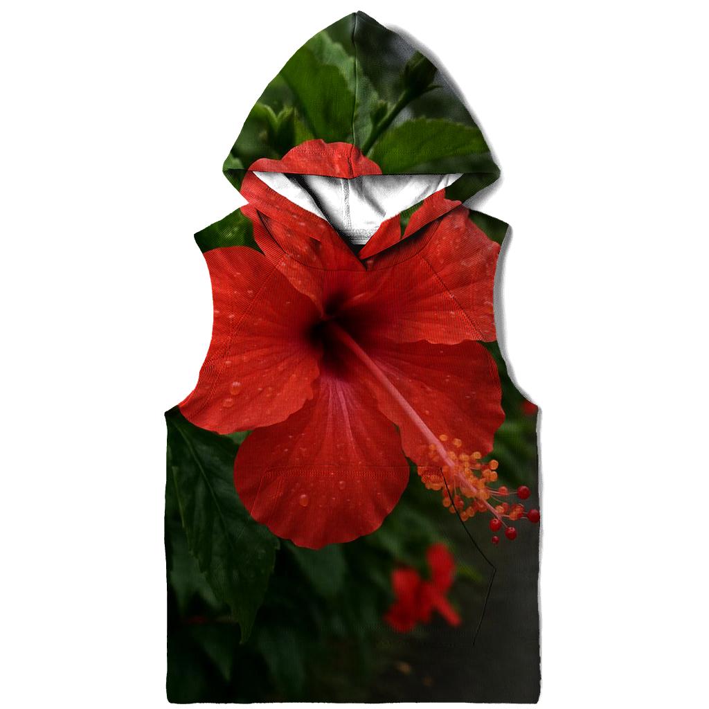 Rain Washed Hibiscus Beside Coastal Road pullover hoodies
