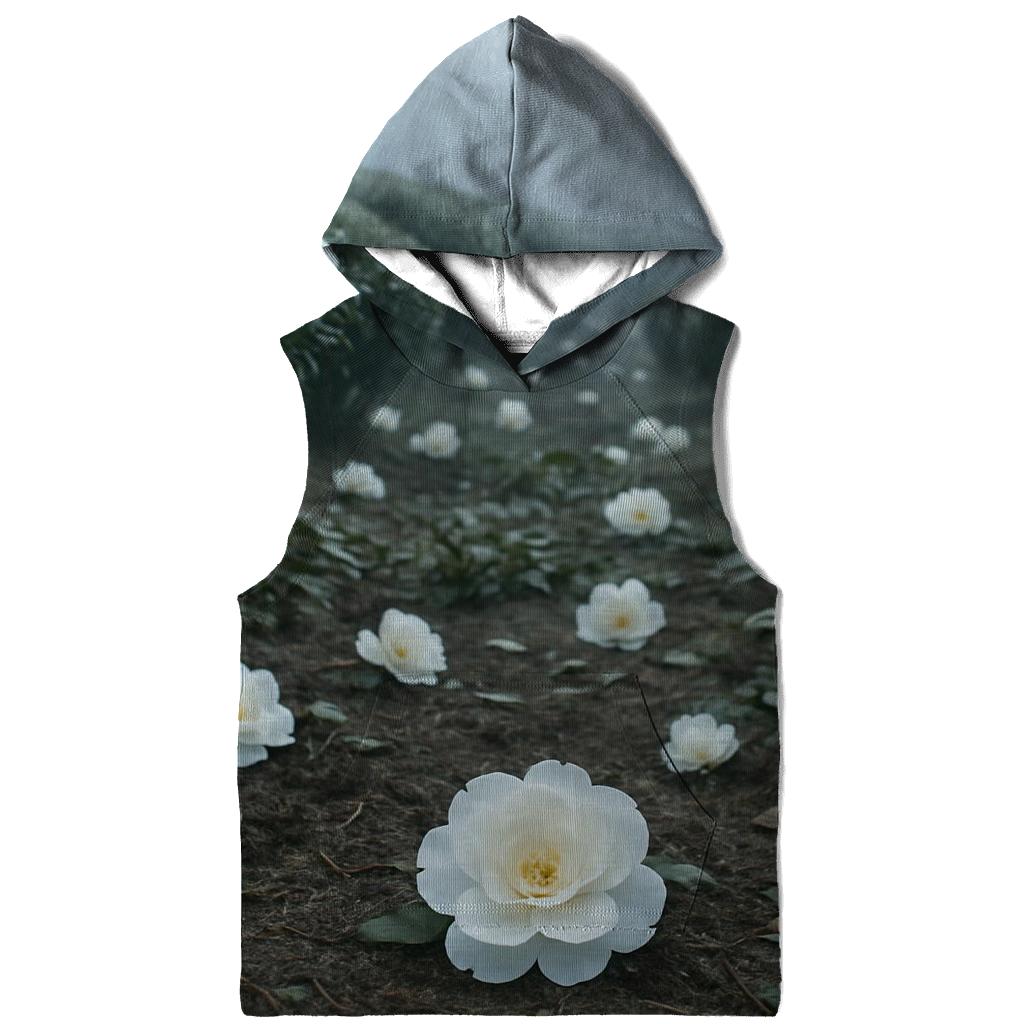 Tea Garden Camellias In Winter Light hoodie styles