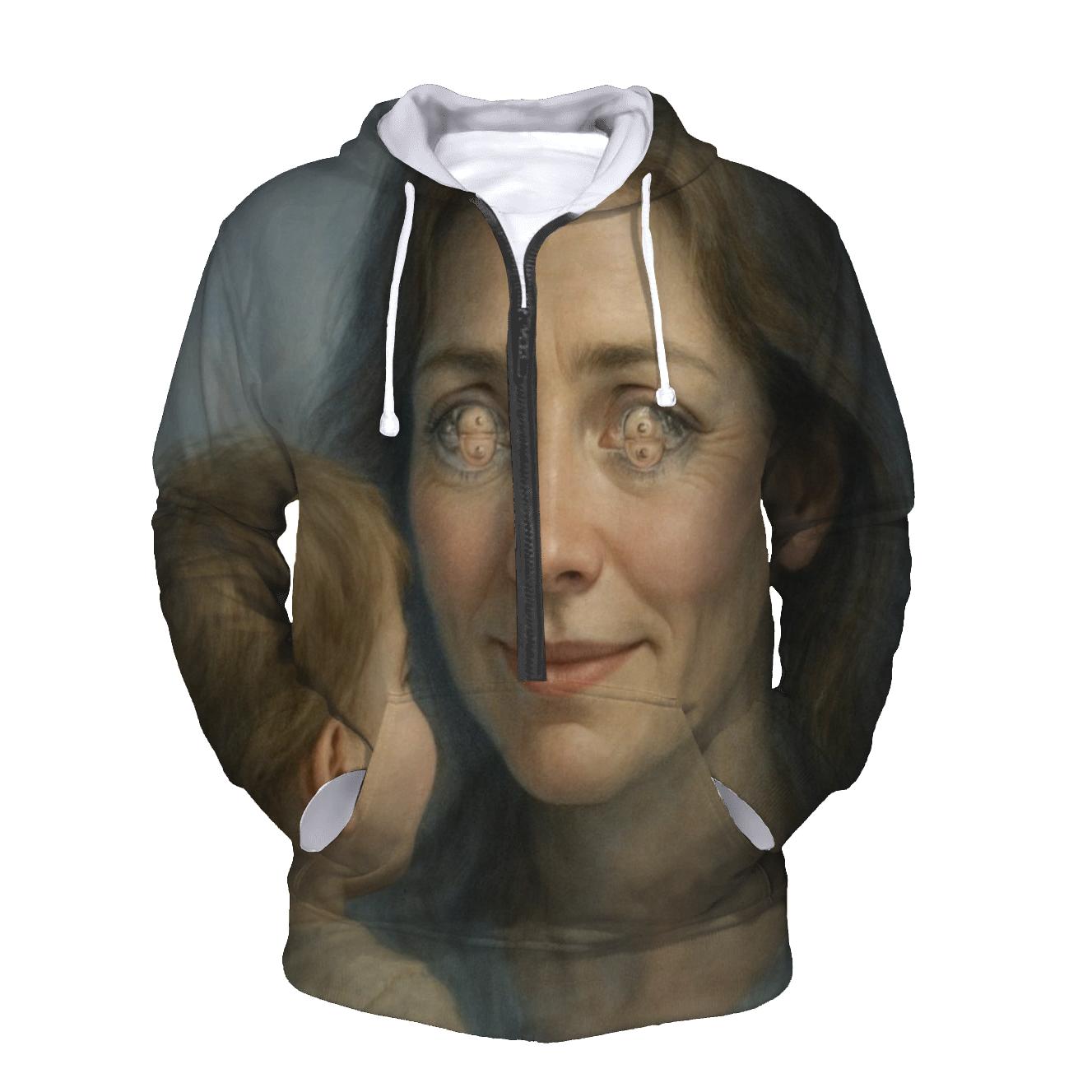 Her Gaze That Holds All Your Ages custom hoodies