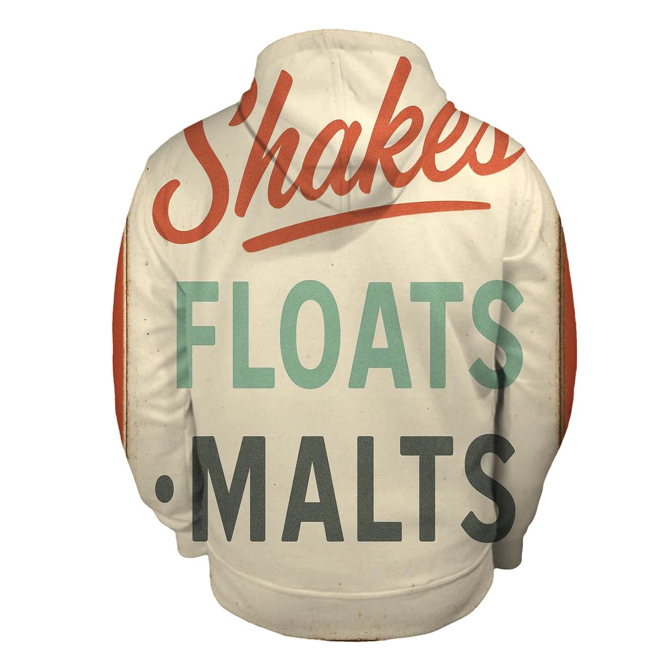 Vintage Soda Shop Menu Board premium hoodies