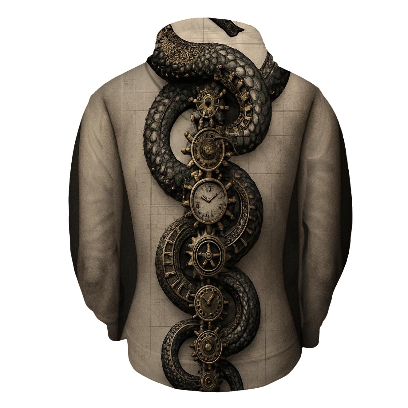 Clockwork Spine Ouroboros lightweight hoodies