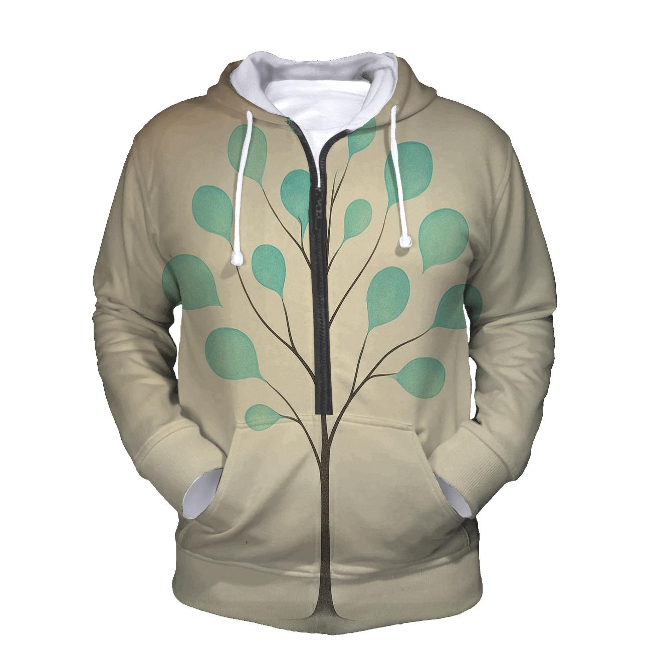 Tree Of Quiet Whispers embroidered hoodies