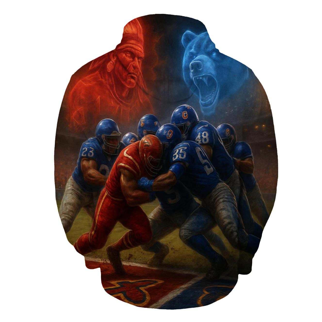 Goal Line Stand Of The Tomahawk Bear hoodie designs