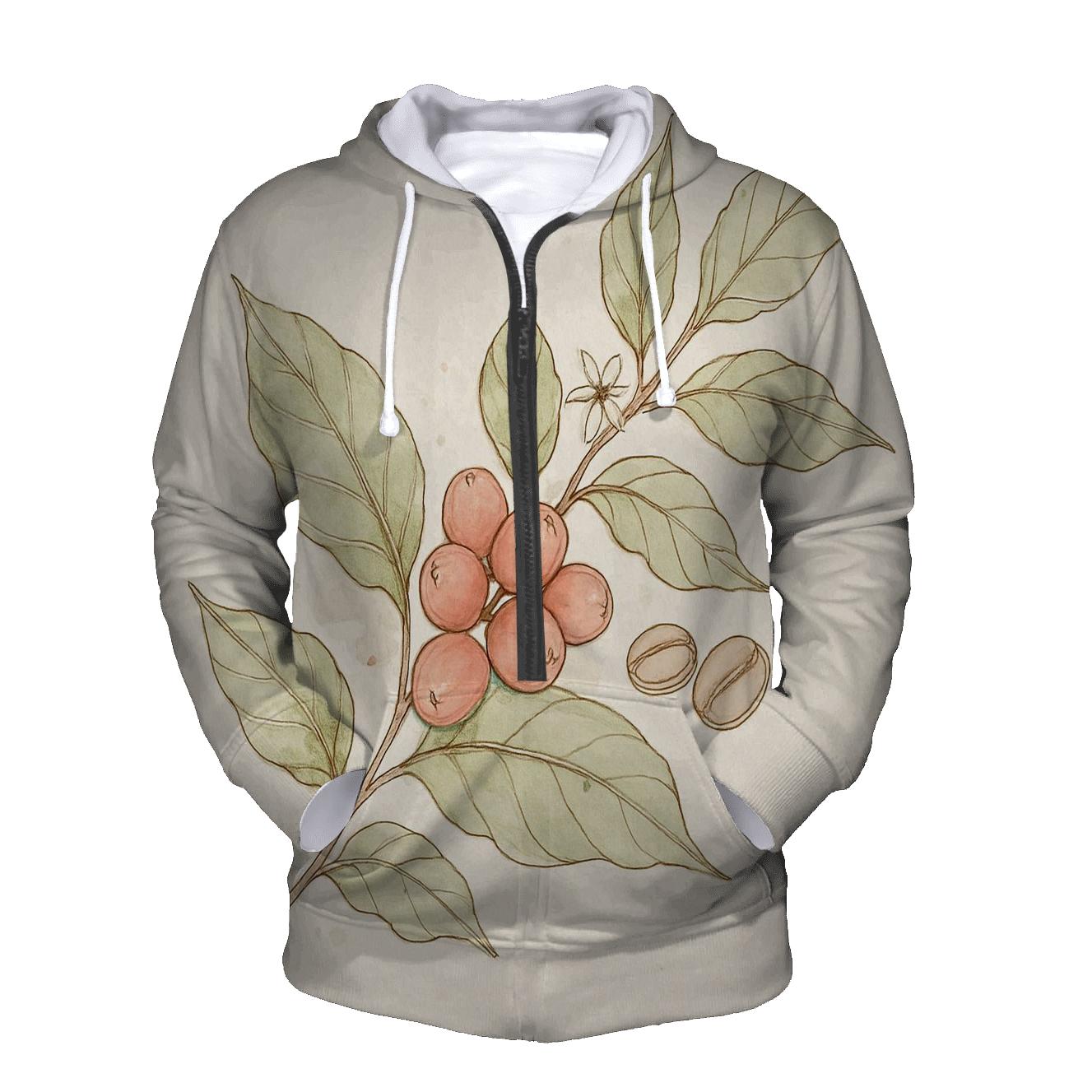 Harvest Branch Sketch embroidered hoodies
