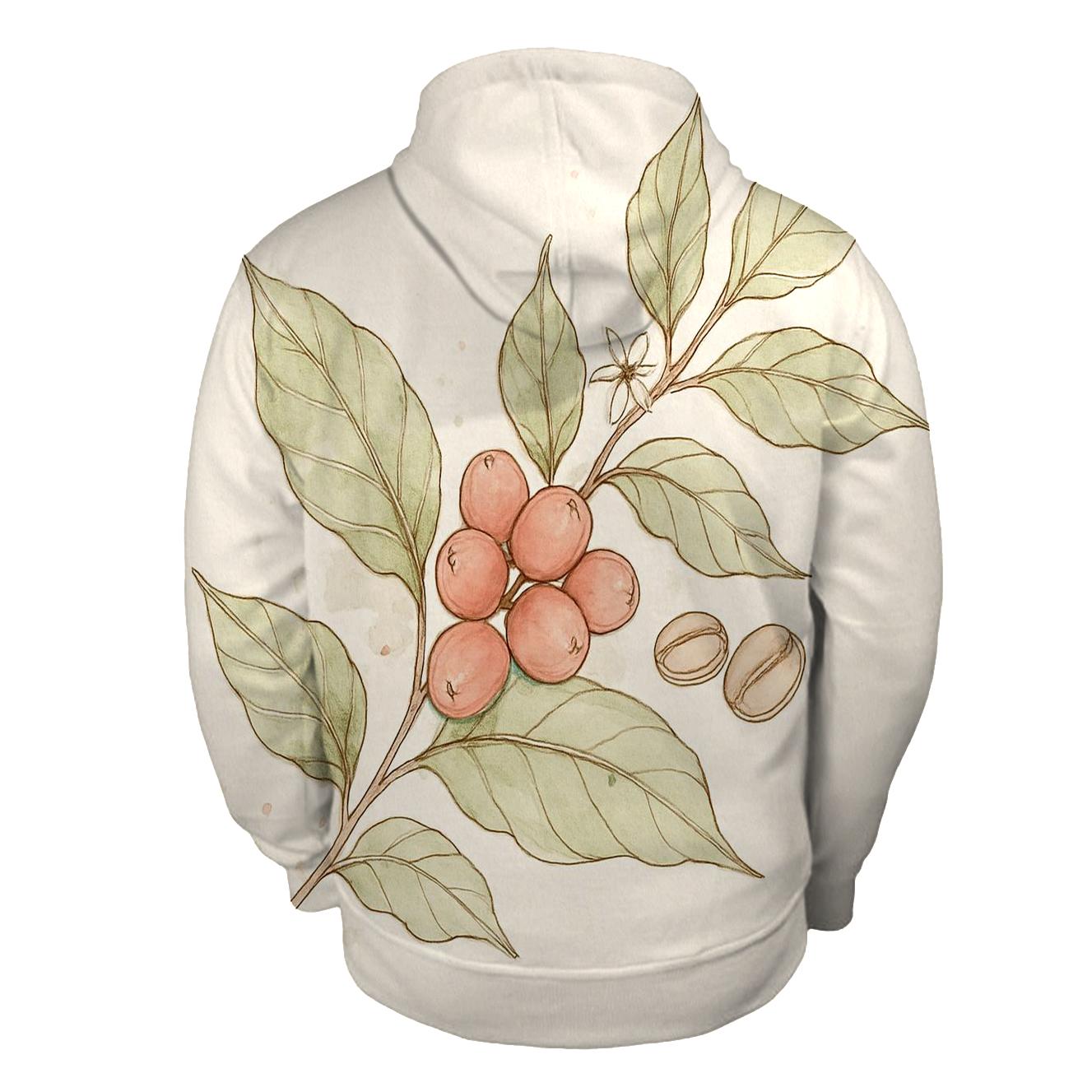Harvest Branch Sketch embroidered hoodies