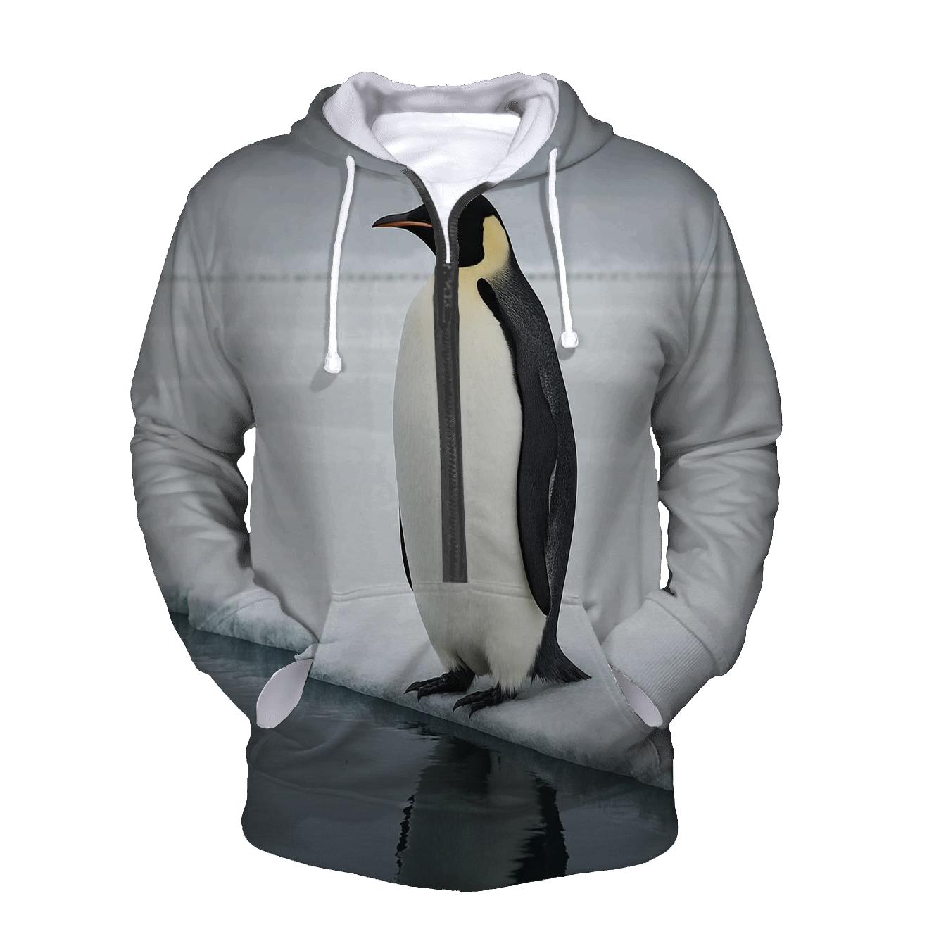 Ice Flow Sentinel Emperor Penguin pullover hoodies