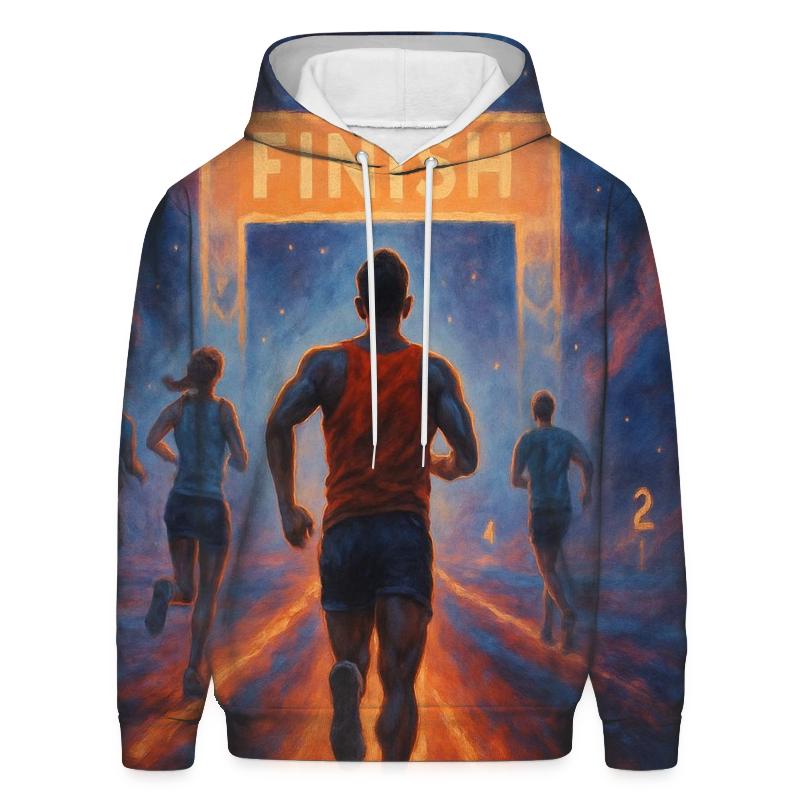 Nebula Marathon Finish designer hoodies