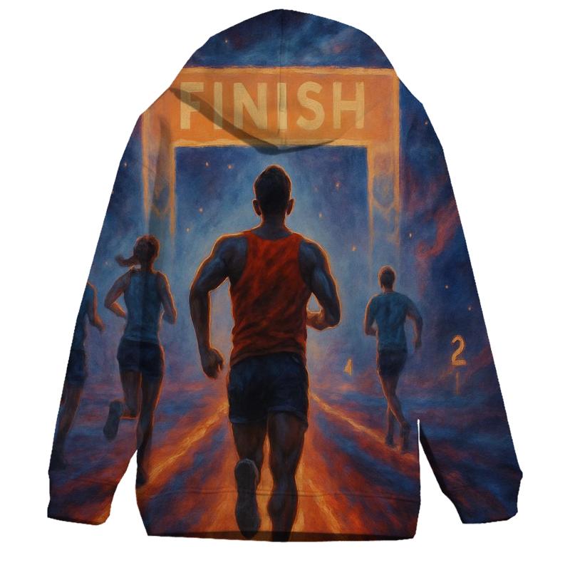 Nebula Marathon Finish designer hoodies