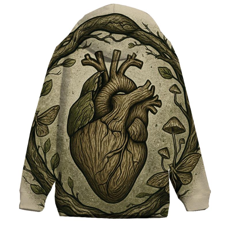Forest Heart Ouroboros zip-up hoodies