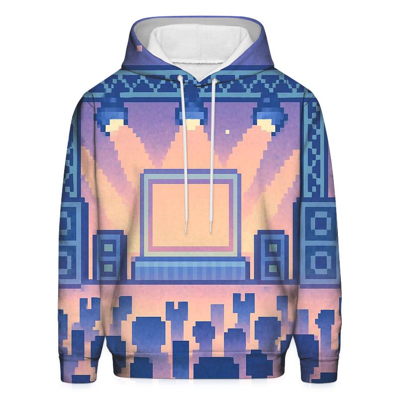Pixel Stage Jam embroidered hoodies