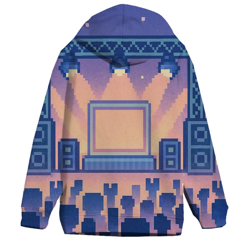 Pixel Stage Jam embroidered hoodies