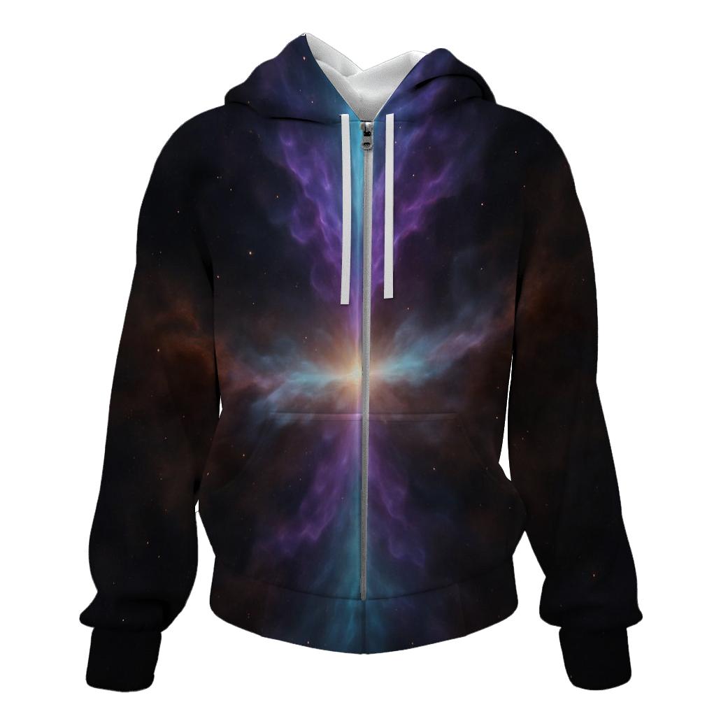 Dual Jet Outflow Fan embroidered hoodies