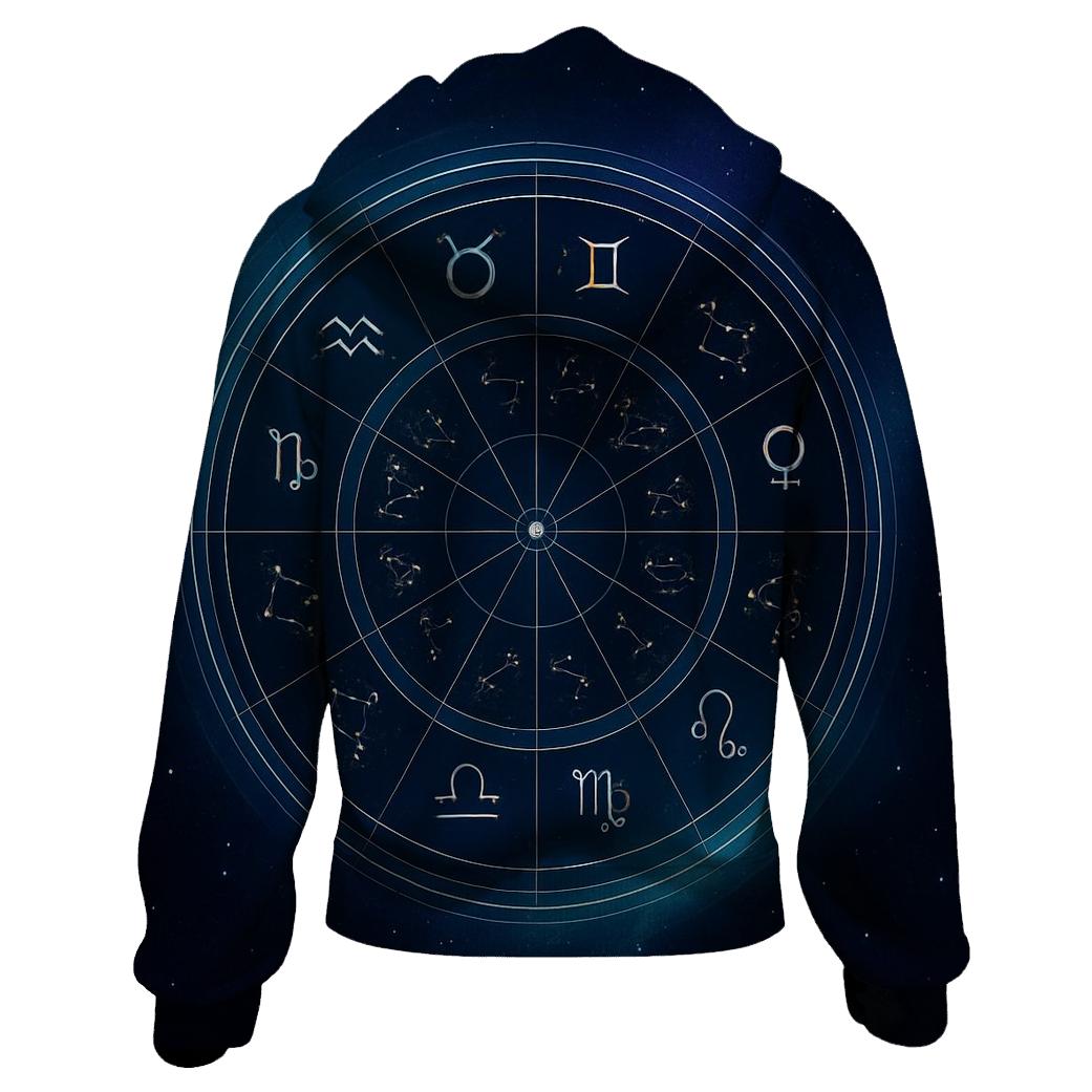 Holographic Zodiac Wheel Of Seasons hoodie designs