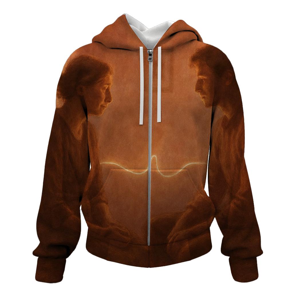 Mother Heartbeat Between Moments printed hoodies