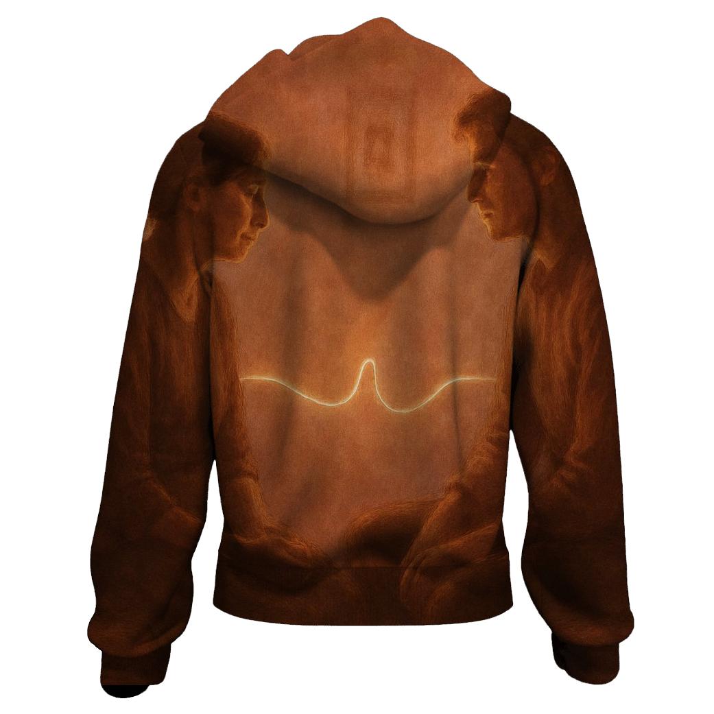 Mother Heartbeat Between Moments printed hoodies