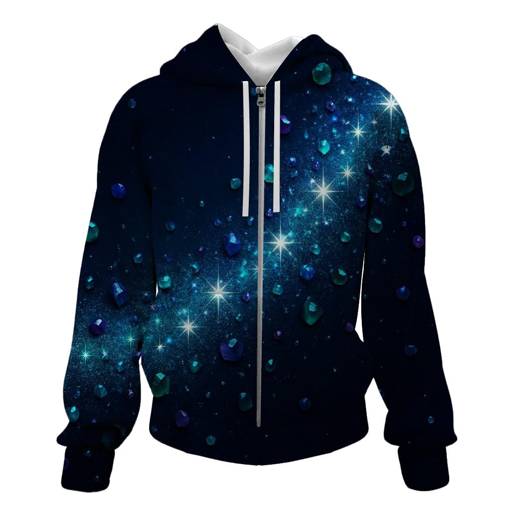 Celestial Gem Tide zip-up hoodies