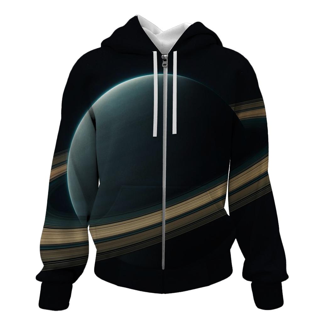 Ring Plane Cross Section printed hoodies