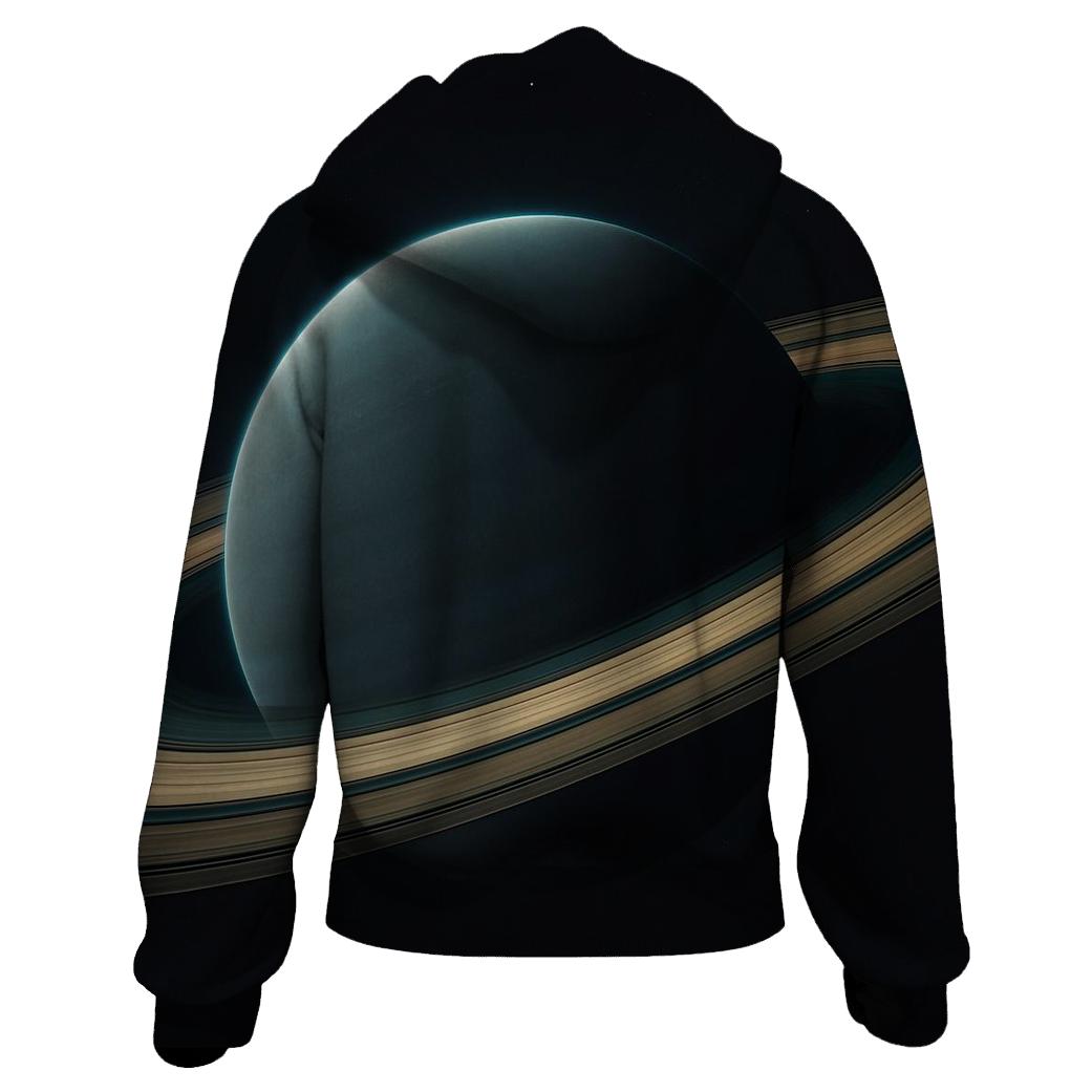 Ring Plane Cross Section printed hoodies