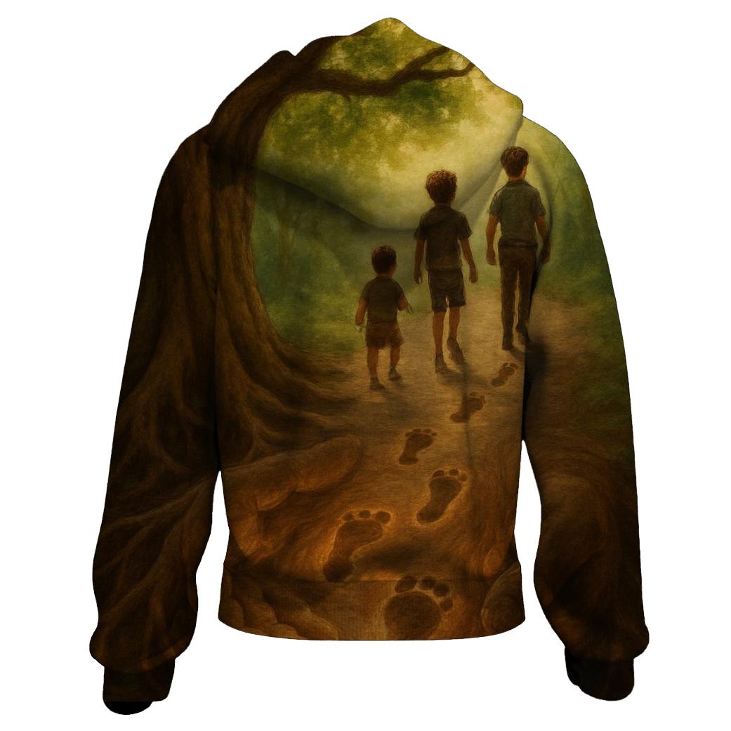 Roots Of Her Love Beneath Every Step zip-up hoodies