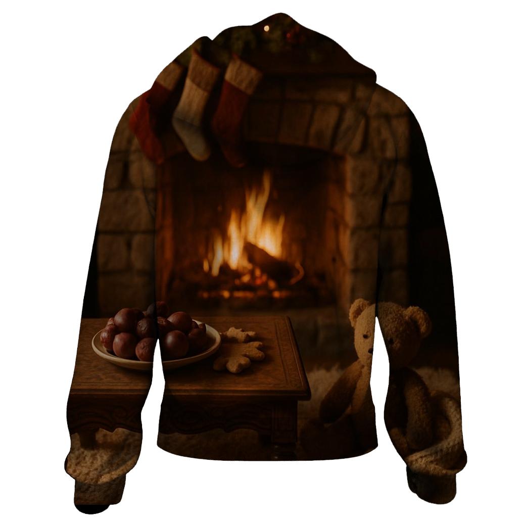Sugarplum Dreams By The Hearth zip-up hoodies