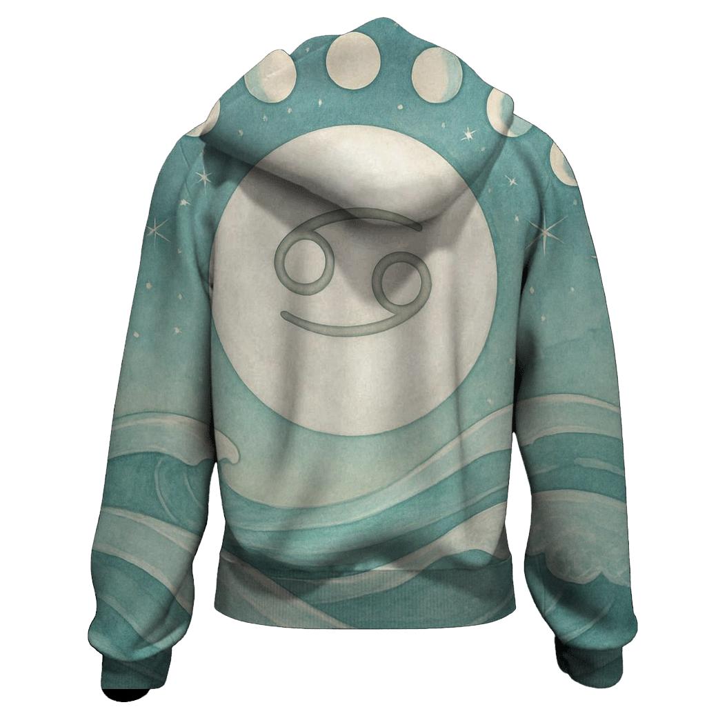 Lunar Cancer Tide And Moon Phases hoodie designs