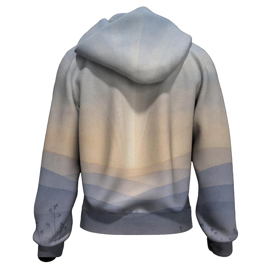 Luminous Horizon Prayer zip-up hoodies
