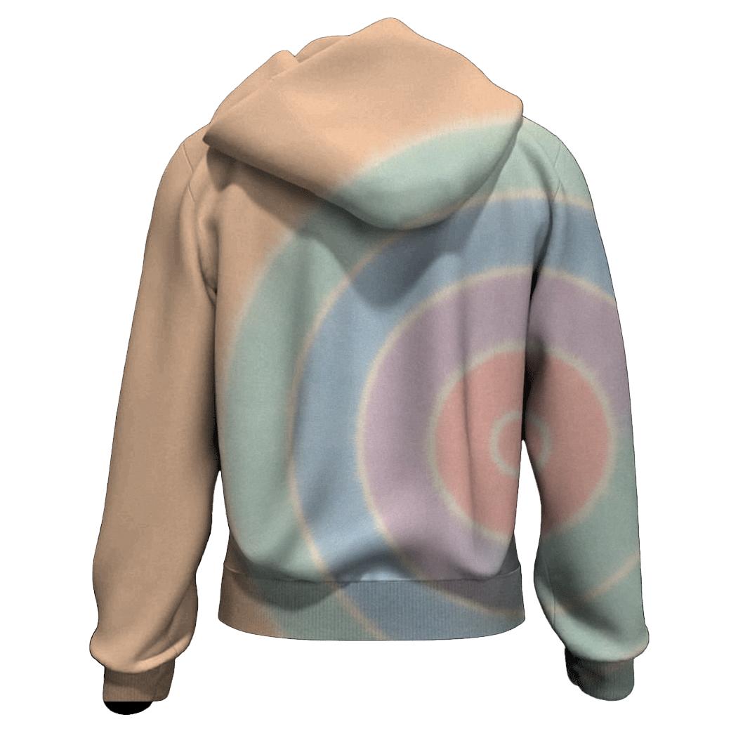 Peach_Sky_Off_Center_Bullseye hoodies fashion