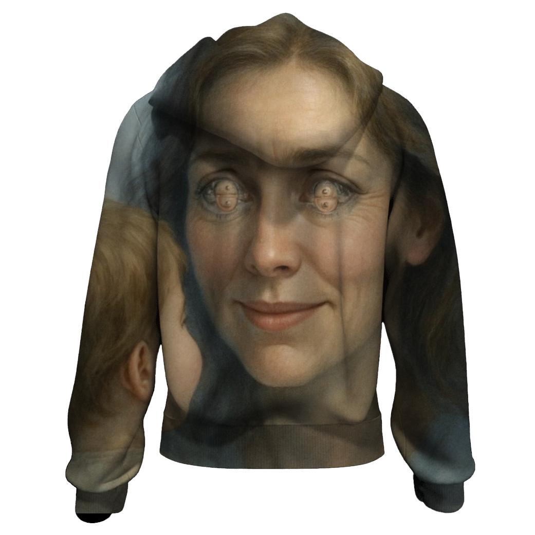 Her Gaze That Holds All Your Ages pullover hoodies
