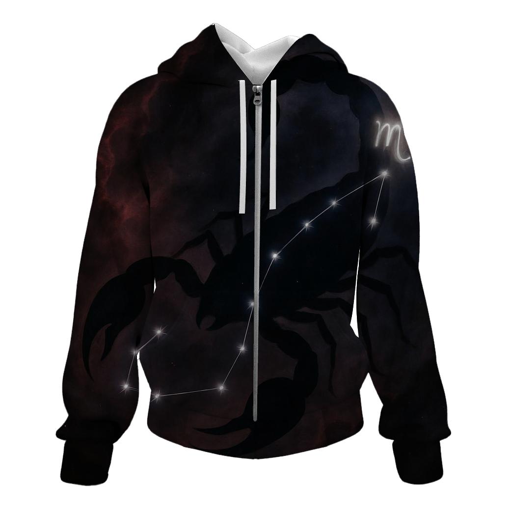 Scorpio Underworld Nebula Scorpion graphic hoodies