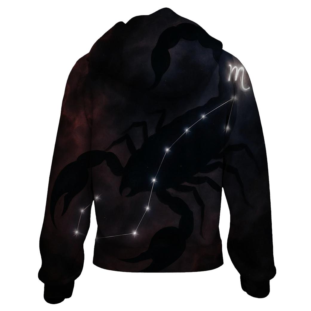 Scorpio Underworld Nebula Scorpion graphic hoodies