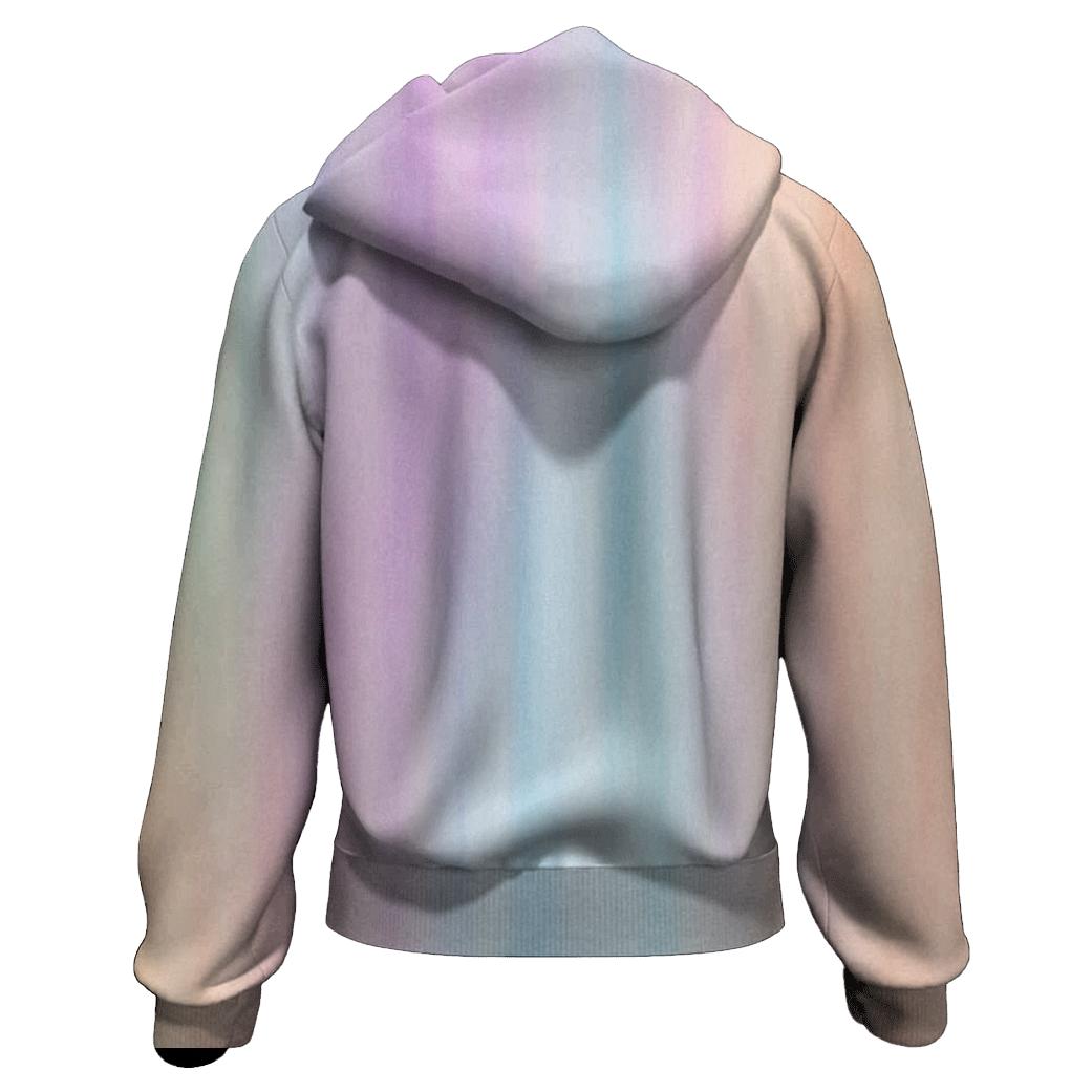 Pastel Rain Drift zip-up hoodies