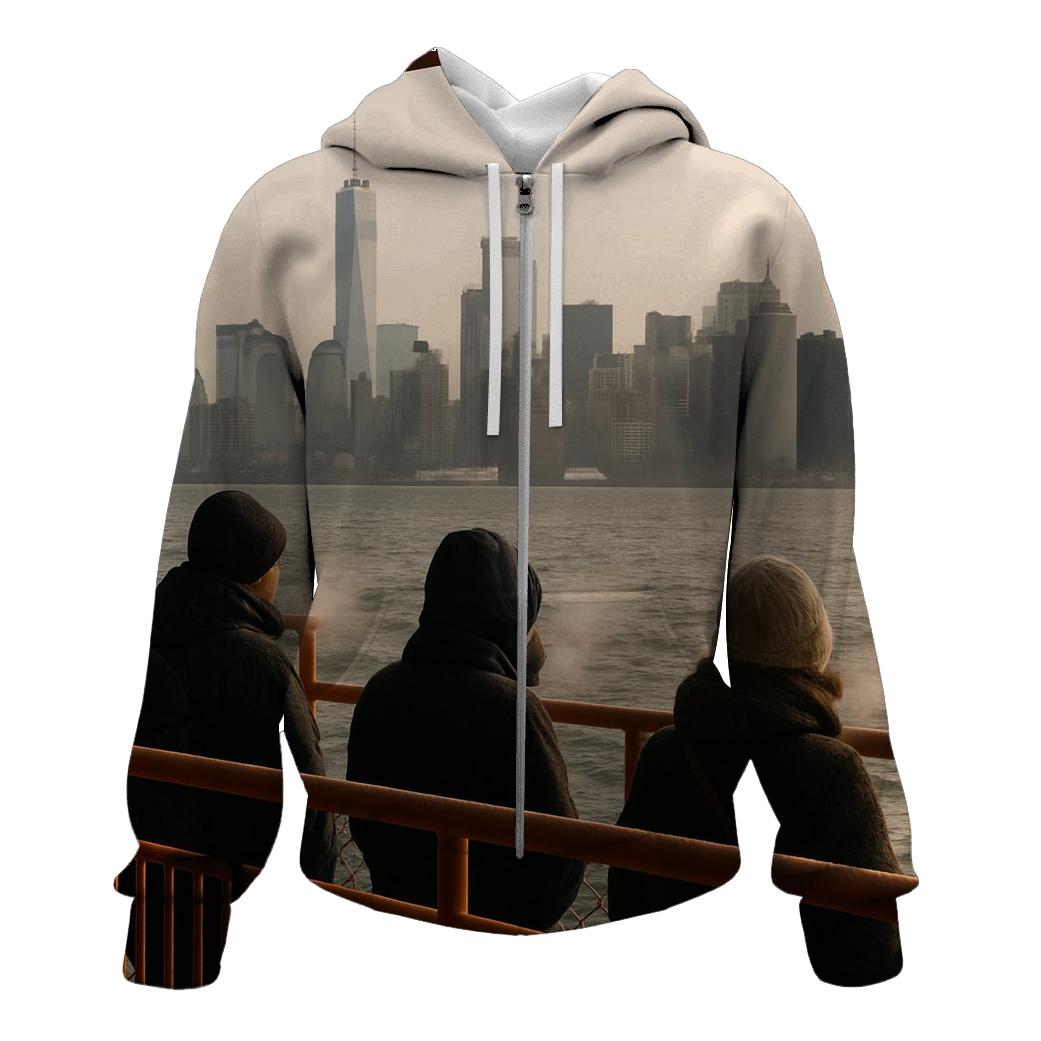Staten Island Ferry Winter Crossing premium hoodies