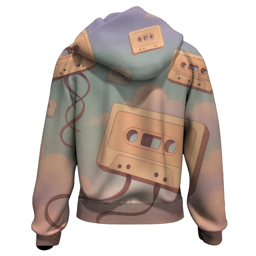 Pastel Cassette Dreamscape pullover hoodies