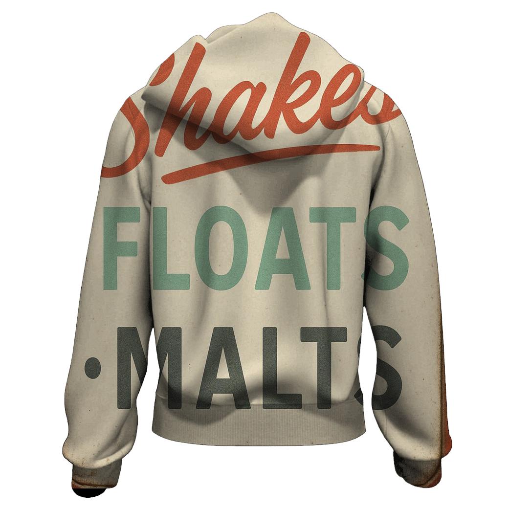 Vintage Soda Shop Menu Board heavyweight hoodies