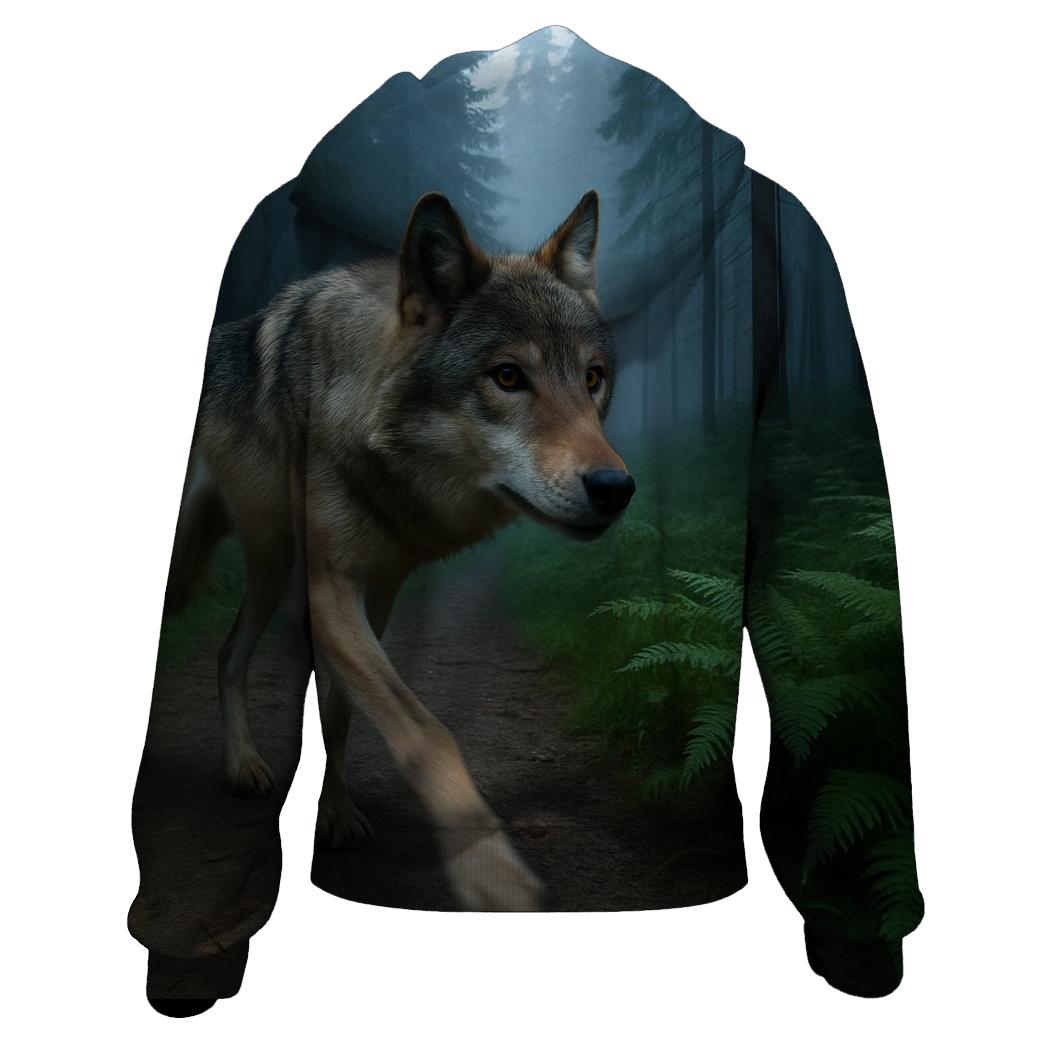 Wolf Crossing Past Remote Trail Camera hoodie trends
