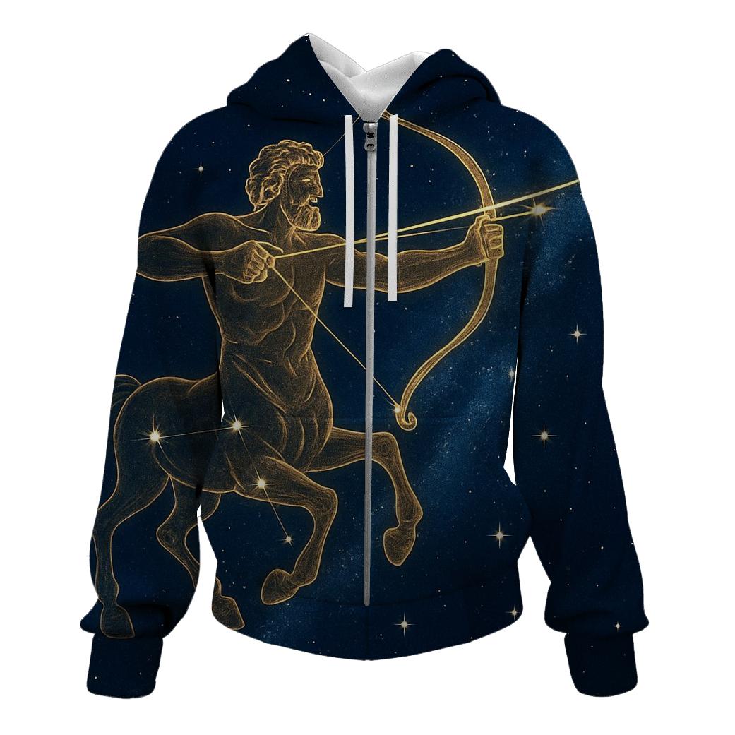 Sagittarius Archer Star Trail Map hoodie trends
